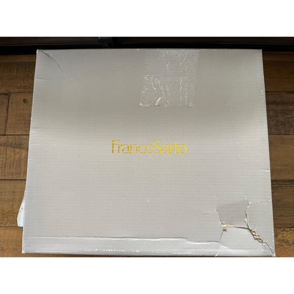 Franco Sarto Boots Women's SZ 8.5 Black Dalden Leather Ankle Booties Block Heel - Picture 4 of 13